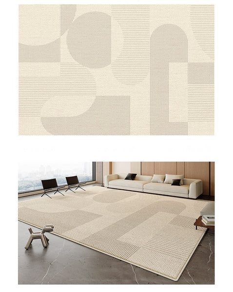 Bedroom Modern Rugs, Contemporary Modern Rugs for Living Room, Modern Rugs for Dining Room, Abstract Geometric Modern Rugs-Silvia Home Craft