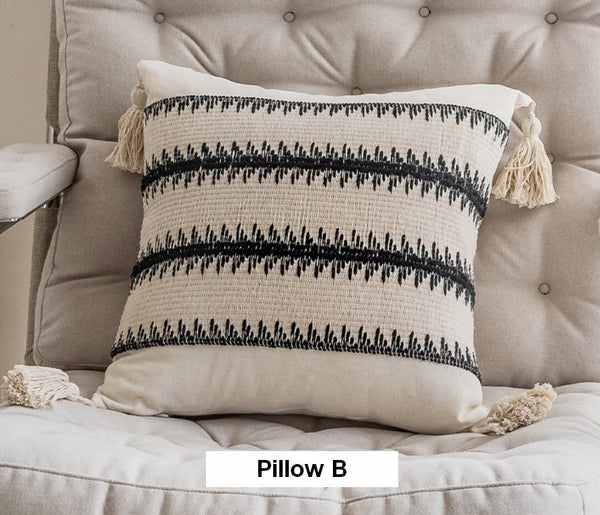 Unique Decorative Pillow Covers, Large Square Modern Decorative Pillows for Couch, Contemporary Modern Sofa Pillows, Large Modern Decorative Pillows for Bedroom-Silvia Home Craft