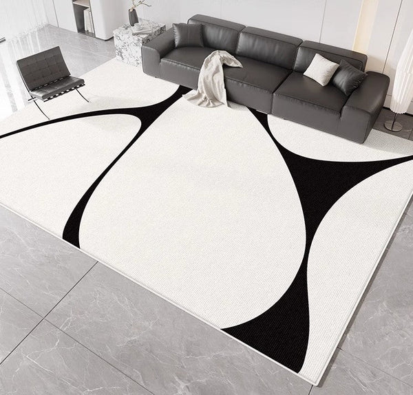 Abstract Contemporary Modern Rugs, Large Modern Rugs for Living Room, Geometric Modern Rugs for Bedroom, Modern Rugs for Dining Room-Silvia Home Craft