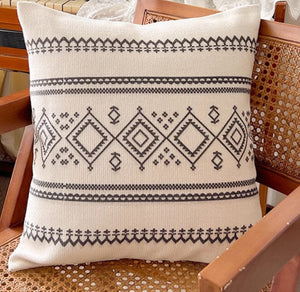 Bohemian Decorative Sofa Pillows, Decorative Throw Pillows for Dining Room, Geometric Modern Pillow Covers, Oriental Square Pillows for Couch-Silvia Home Craft