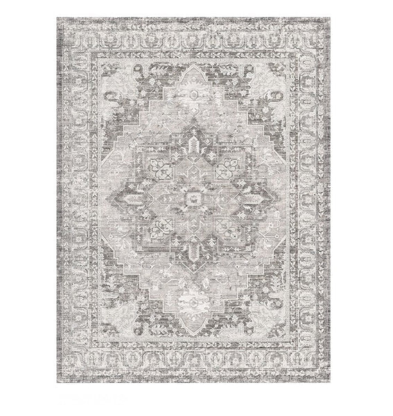 Gray Persain Rugs for Bedroom, Traditional Persian Rug, Vintage Area Rugs for Dining Room, Extra Large Vintage Persian Rugs, Oversized Area Rugs for Living Room-Silvia Home Craft