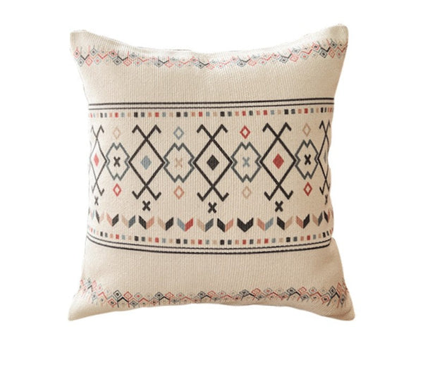 Decorative Sofa Pillow Covers, Decorative Throw Pillows for Dining Room, Bohemian Geometric Modern Pillows, Oriental Square Pillows for Couch-Silvia Home Craft