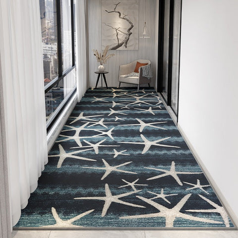 Modern Long Hallway Runners, Washable Entrance Hallway Runners, Extra Long Narrow Runner Rugs, Easy Care Contemporary Entryway Runner Rug Ideas, Kitchen Runner Rugs-Silvia Home Craft