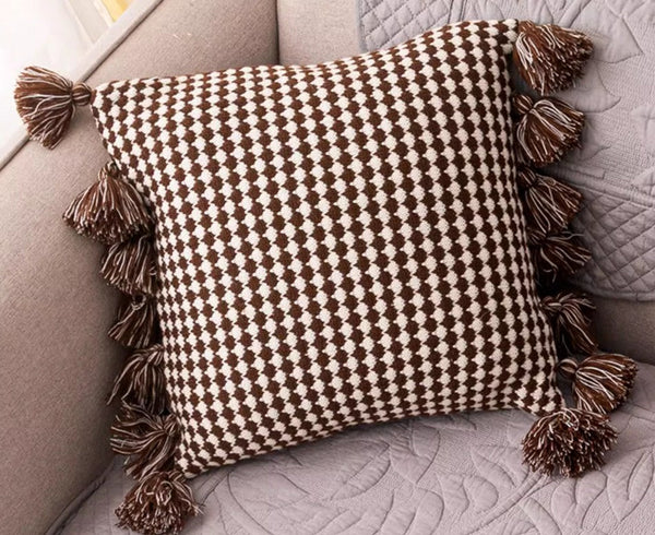 Decorative Pillow Covers, Square Modern Decorative Pillows for Couch, Modern Decorative Pillows for Bedroom, Contemporary Modern Sofa Pillows-Silvia Home Craft