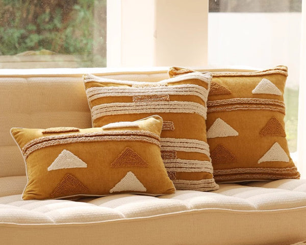 Decorative Modern Pillows for Couch, Decorative Pillows for Living Room, Modern Square Sofa Pillows Covers, Modern Sofa Cushion-Silvia Home Craft