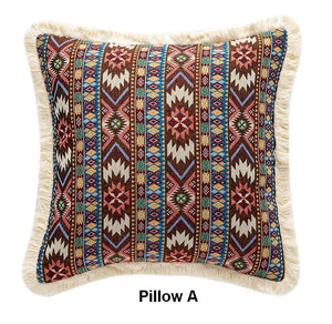 Bedroom Decorative Throw Pillows, Bohemian Decorative Sofa Pillows for Living Room, Extra Large Modern Geometric Pillows, Oriental Throw Pillow for Couch-Silvia Home Craft