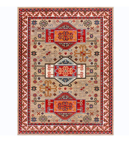 Morocco Area Rugs for Living Room, Persain Rugs for Bedroom, Traditional Colorful Persian Rugs, Vintage Area Rugs for Dining Room-Silvia Home Craft