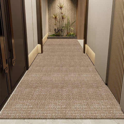 Brown Modern Long Hallway Runners, Entryway Runner Rug Ideas, Non Slip Hallway Runner Rugs, Entrance Hallway Runners, Extra Long Narrow Runner Rugs, Kitchen Runner Rugs-Silvia Home Craft