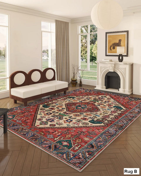 Antique Persian Rug, Oversized Area Rugs for Living Room, Extra Large Vintage Persian Rugs, Vintage Rugs for Bedroom, Persain Rugs for Dining Room-Silvia Home Craft