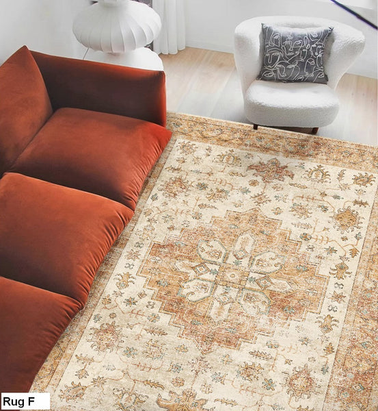 Oversized Area Rugs for Living Room, Extra Large Vintage Persian Rugs, Antique Persian Rug, Vintage Rugs for Bedroom, Persain Rugs for Dining Room-Silvia Home Craft