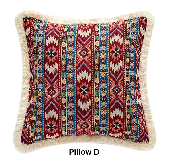 Bohemian Decorative Sofa Pillows for Living Room, Oriental Throw Pillow for Couch, Modern Geometric Decorative Throw Pillows for Bedroom-Silvia Home Craft