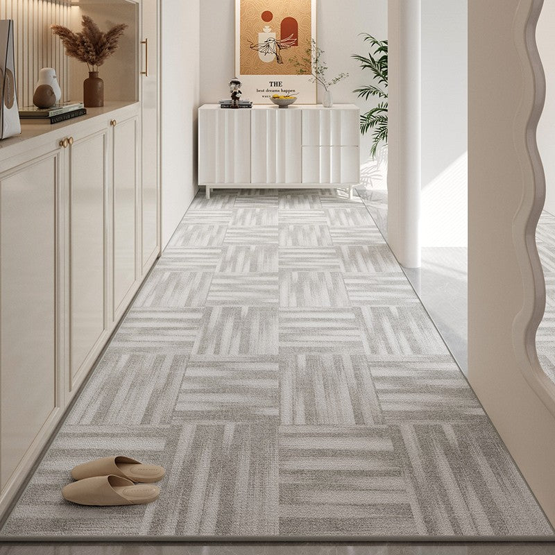 Modern Long Hallway Runners, Entrance Hallway Runners, Gray Long Hallway Runners, Long Narrow Runner Rugs, Entryway Runner Rug Ideas, Kitchen Runner Rugs-Silvia Home Craft