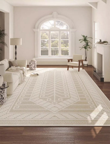 Large Modern Rugs for Living Room, Modern Rugs under Dining Room Table, Modern Carpets for Bedroom, Geometric Contemporary Modern Rugs Next to Bed-Silvia Home Craft