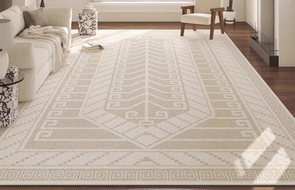 Large Modern Rugs for Living Room, Modern Rugs under Dining Room Table, Modern Carpets for Bedroom, Geometric Contemporary Modern Rugs Next to Bed-Silvia Home Craft