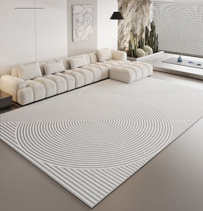 Large Contemporary Modern Rugs for Living Room, Modern Area Rugs for Dining Room Table, Abstract Geometric Modern Rugs, Simple Modern Rugs for Bedroom-Silvia Home Craft