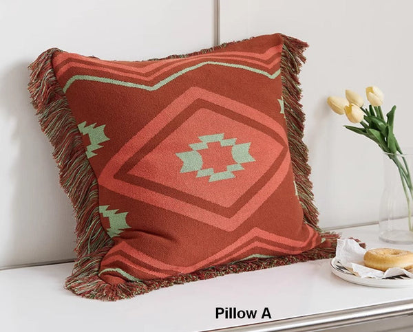 Simple Decorative Pillow Covers, Modern Decorative Pillow for Interior Design, Contemporary Modern Sofa Pillows for Bedroom, Square Modern Pillows for Couch-Silvia Home Craft