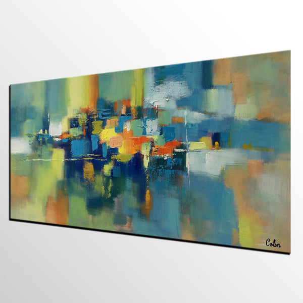 Large Canvas Art, Abstract Painting for Sale, Custom Acrylic Art Painting, Bedroom Canvas Art-Silvia Home Craft