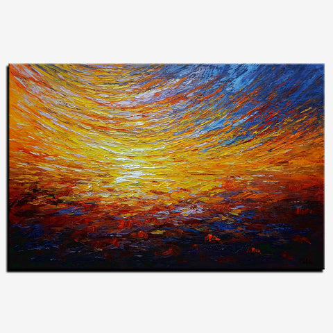 Canvas Painting, Custom Abstract Artwork, Abstract Painting, Abstract Painting, Modern Art-Silvia Home Craft