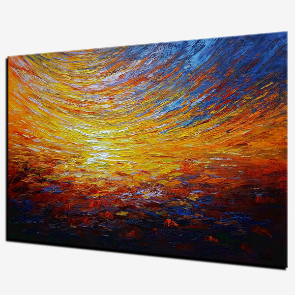 Canvas Painting, Custom Abstract Artwork, Abstract Painting, Abstract Painting, Modern Art-Silvia Home Craft