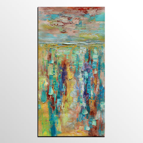 Abstract Canvas Painting, Modern Wall Art Painting, Original Abstract Painting, Custom Abstract Oil Paintings for Sale-Silvia Home Craft