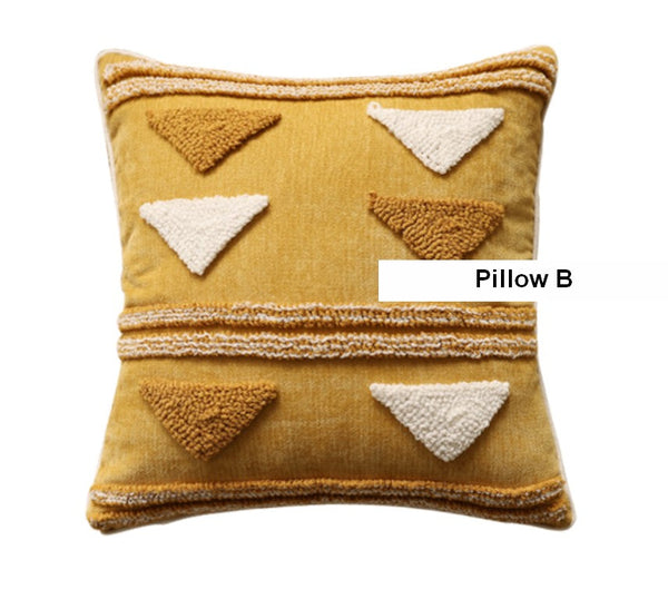 Modern Square Sofa Pillows Covers, Modern Sofa Cushion, Decorative Modern Pillows for Couch, Decorative Pillows for Living Room-Silvia Home Craft