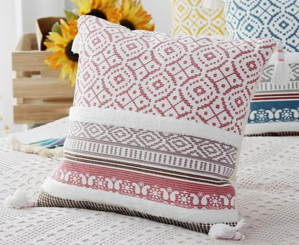 Contemporary Decorative Pillow Covers, Modern Decorative Pillow for Interior Design, Geometric Modern Sofa Pillows for Bedroom, Modern Square Pillows for Couch-Silvia Home Craft