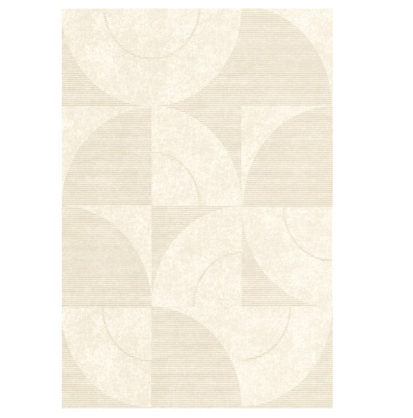 Abstract Contemporary Rugs for Bedroom, Dining Room Floor Rugs, Modern Rugs for Office, Large Cream Color Rugs in Living Room, Modern Rugs under Sofa-Silvia Home Craft