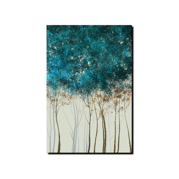 Dining Room Wall Art Ideas, Buy Canvas Art Online, Tree Paintings, Simple Modern Art, Simple Abstract Art, Large Acrylic Painting on Canvas-Silvia Home Craft