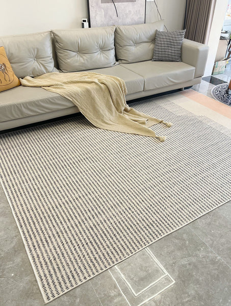 Modern Rugs for Living Room, Geometric Area Rugs under Coffee Table, Contemporary Modern Rugs for Dining Room, Large Modern Rugs for Bedroom-Silvia Home Craft