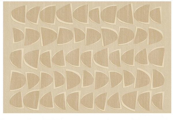 Abstract Geometric Modern Rugs, Modern Cream Rugs for Bedroom, Modern Rugs for Dining Room, Large Modern Rugs for Living Room-Silvia Home Craft