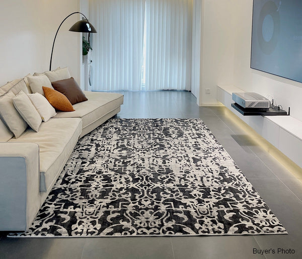 Modern Rugs for Interior Design, Modern Rugs for Bedroom, Contemporary Modern Rugs under Dining Room Table, French Style Soft Rugs for Living Room-Silvia Home Craft