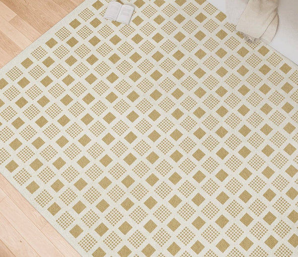 Modern Rug Ideas for Bedroom, Dining Room Modern Floor Carpets, Chequer Modern Rugs for Living Room, Contemporary Soft Rugs Next to Bed-Silvia Home Craft