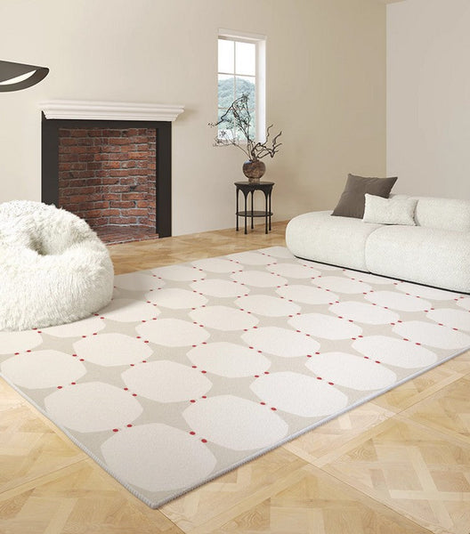 Bedroom Modern Rugs, Large Modern Rugs for Living Room, Dining Room Geometric Modern Rugs, Contemporary Modern Rugs under Coffee Table-Silvia Home Craft