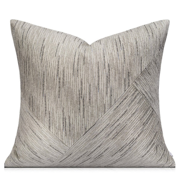 Grey Modern Pillows for Couch, Large Modern Sofa Cushion, Decorative Pillow Covers, Abstract Decorative Throw Pillows for Living Room-Silvia Home Craft