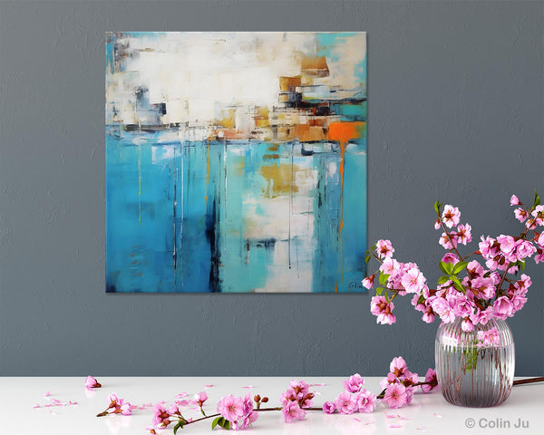 Abstract Painting on Canvas, Original Abstract Wall Art for Sale, Contemporary Acrylic Paintings, Extra Large Canvas Painting for Bedroom-Silvia Home Craft