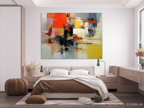 Large Acrylic Painting, Huge Paintings for Living Room, Hand Painted Wall Art Painting, Original Modern Canvas Artwork-Silvia Home Craft