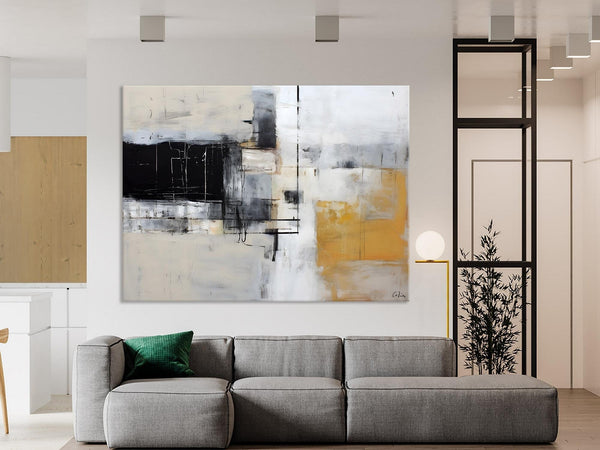 Modern Abstract Art Paintings, Extra Large Canvas Painting for Bedroom, Original Canvas Wall Art, Oversized Contemporary Acrylic Paintings-Silvia Home Craft