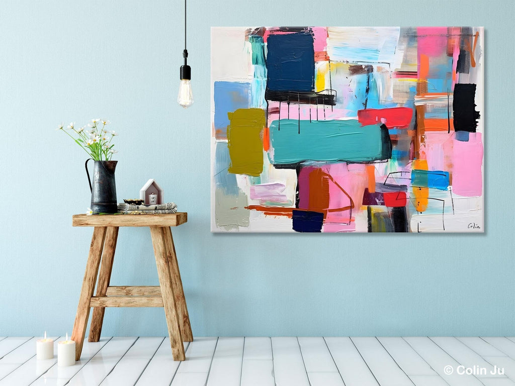 Original outlet abstract artwork on canvas