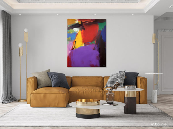 Abstract Painting on Canvas, Extra Large Abstract Painting for Living Room, Large Original Abstract Wall Art, Contemporary Acrylic Paintings-Silvia Home Craft