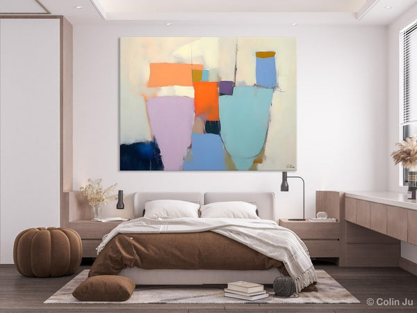 Simple Wall Painting Ideas for Living Room, Extra Large Painting on Canvas, Contemporary Acrylic Art, Original Abstract Wall Art Paintings-Silvia Home Craft