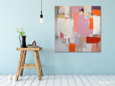 Modern Acrylic Paintings, Original Modern Paintings, Contemporary Canvas Art for Living Room, Extra Large Abstract Paintings on Canvas-Silvia Home Craft