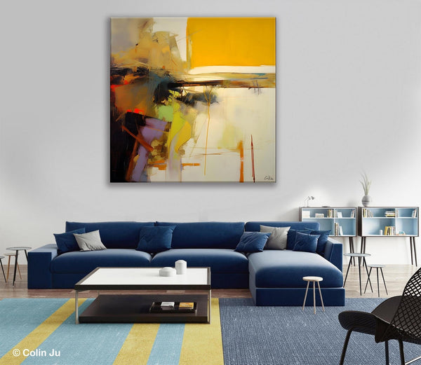 Large Abstract Art for Bedroom, Modern Acrylic Art, Modern Original Abstract Art, Simple Canvas Paintings for Sale, Contemporary Canvas Art-Silvia Home Craft