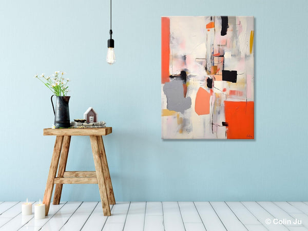 Acrylic Painting on Canvas, Contemporary Painting, Canvas Paintings for Dining Room, Extra Large Modern Wall Art, Original Abstract Painting-Silvia Home Craft